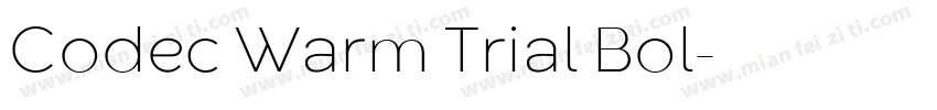 Codec Warm Trial Bol字体转换